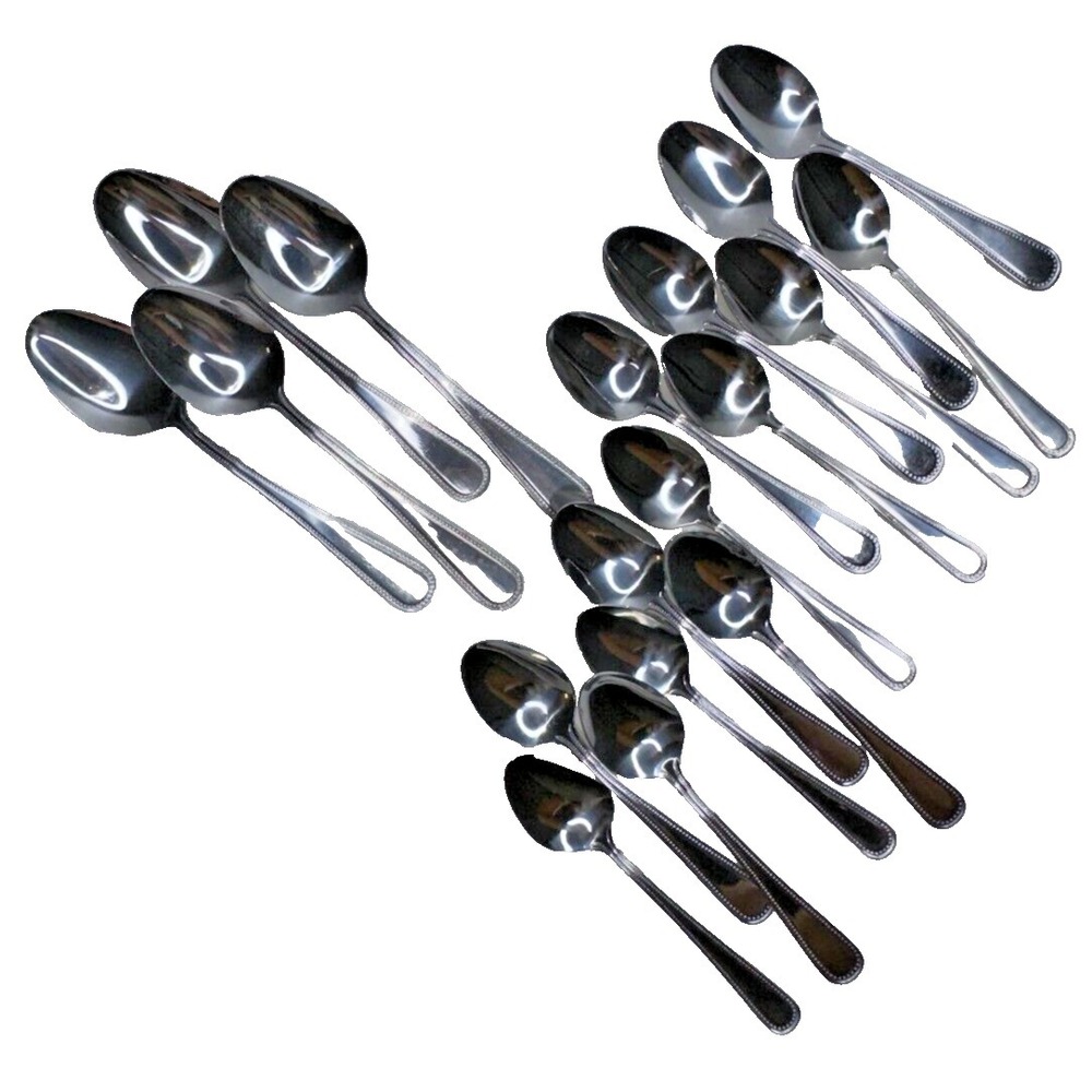 Accord Stainless Korea Rimmed Flatware 18 pc set TeaSpoons Table Spoons